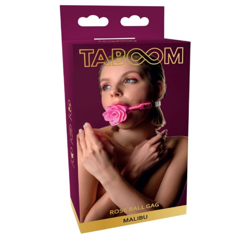 Кляп троянда Taboom Malibu Rose Ball Gag рожевий