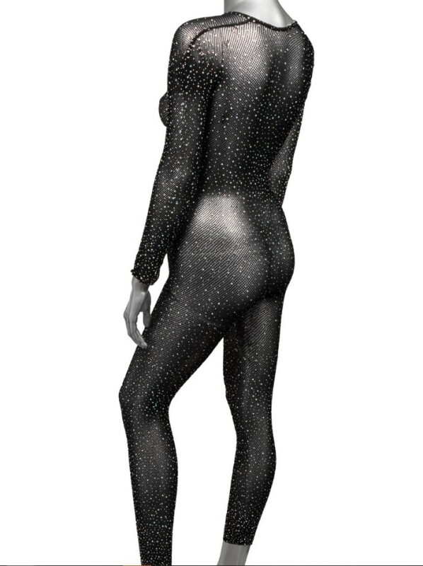 Комбінезон у сітку з інтимним вирізом CalExotics Crotchless Bodystocking, чорний, O/S - Зображення 4