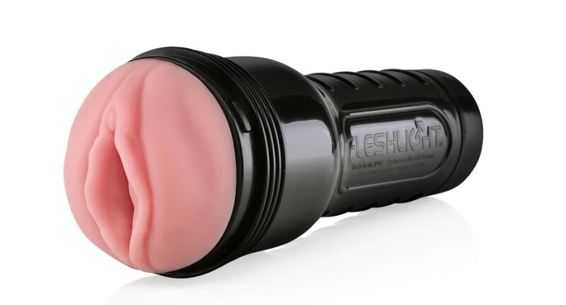 Мастурбатор вагіна в колбі Pink Lady Destroya Fleshlight, рельєфний, кібершкіра, бежевий, 25.4 х 10 см - Зображення 2