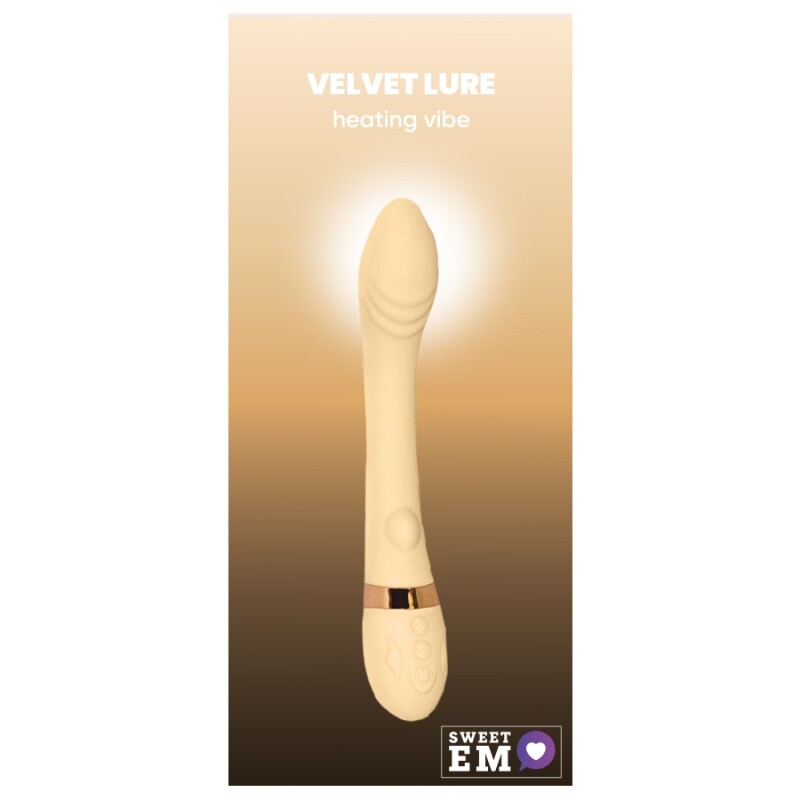 Вібратор для точки G Sweet Em Heating Vibe з підігрівом, жовтий, 19.2 х 3.3 см