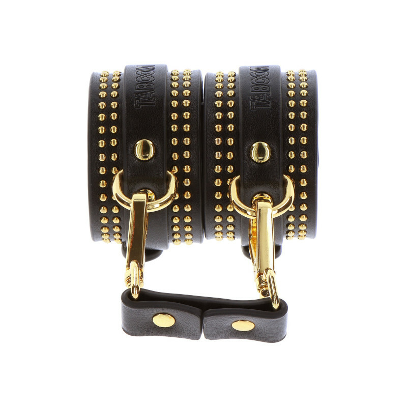 Поножі Taboom Vogue Studded Ankle Cuffs Set з веганської шкіри, чорні - Зображення 1