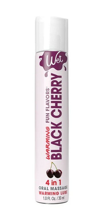 Лубрикант оральний Wet Warming Black Cherry 30 мл на водній основі з розігрівом зі смаком черешні - Изображение 1