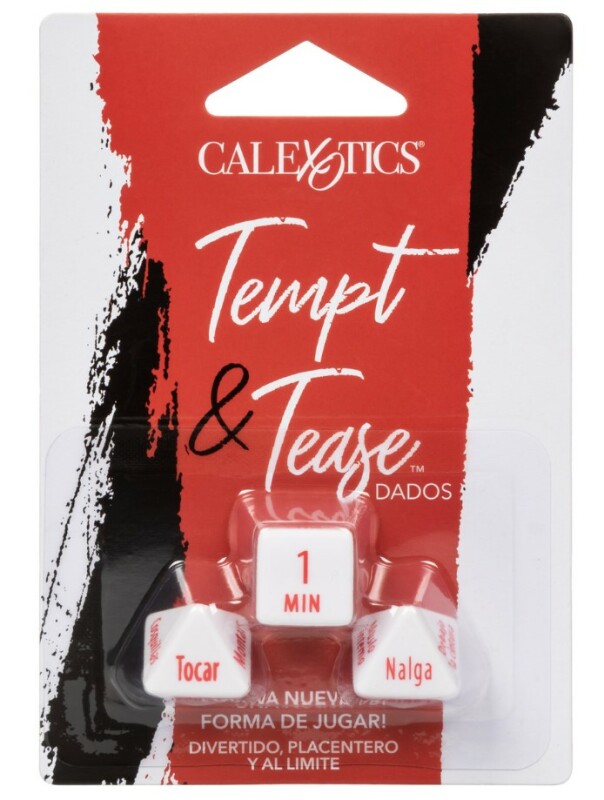 Еротична гра для двох CalExotics Tempt & Tease Dados кубики 3 шт, білі - Изображение 3