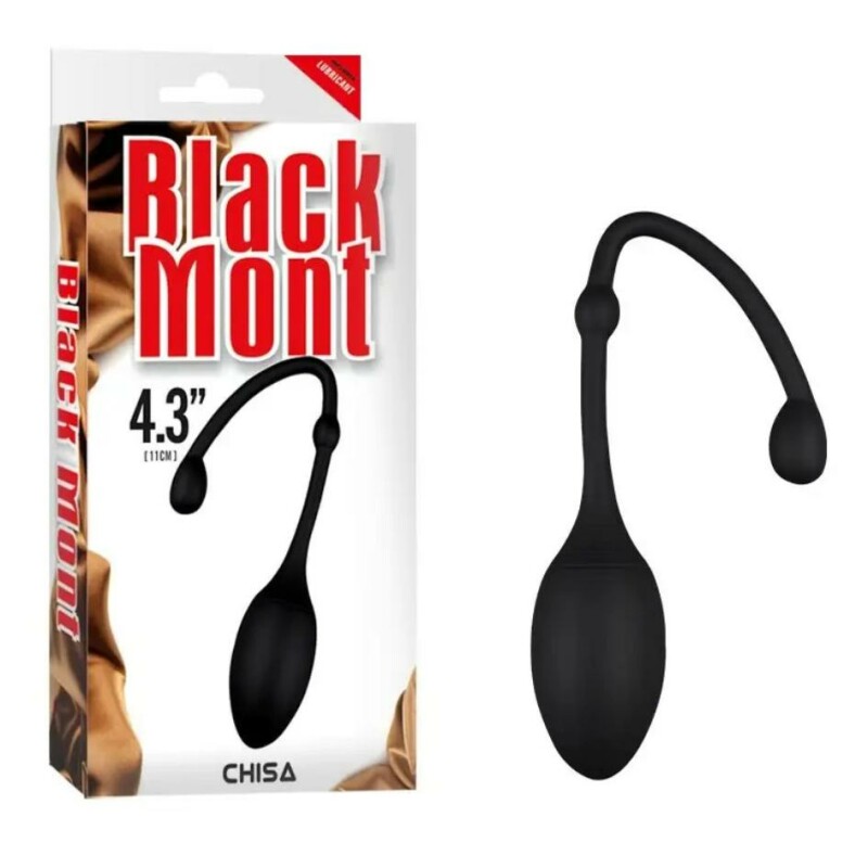 Вагінальна кулька Chisa Black Mont чорний, 2.5 х 17 см