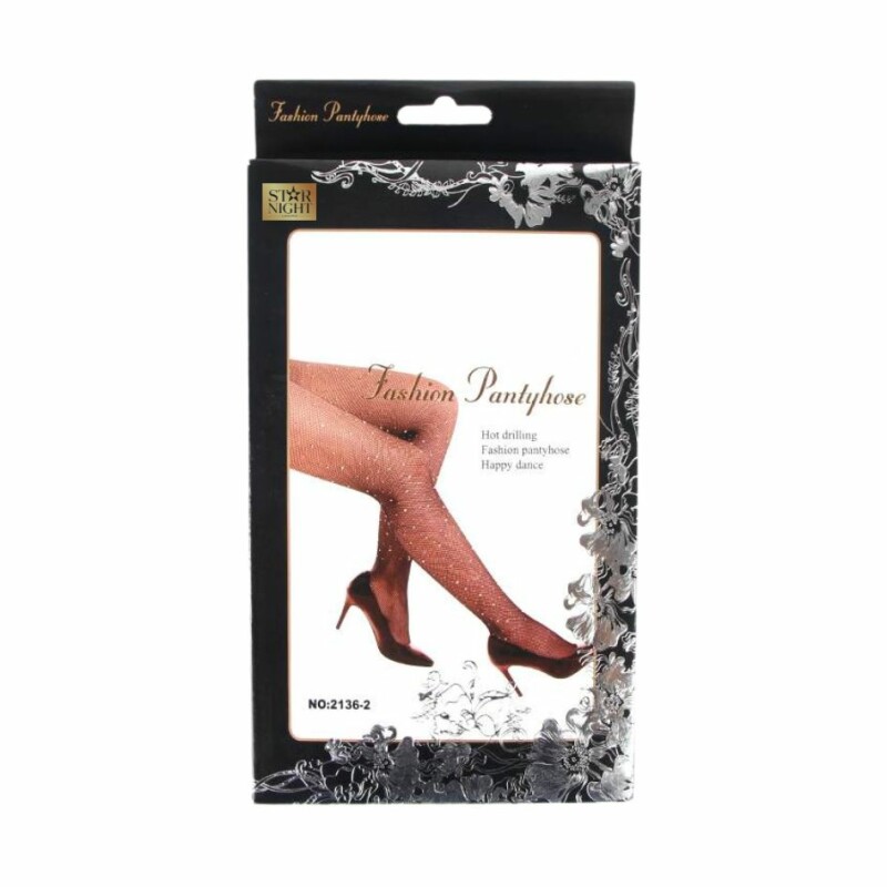 Колготки в сітку зі стразами Star Night Diamonds чорні, XS-M - Изображение 4