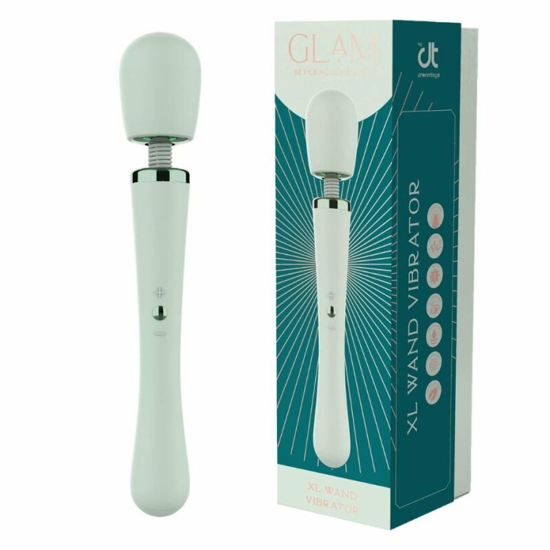 Вібратор мікрофон Dream Toys Glam XL Wand Vibrator м'ятний, 30.5 см х 5.2 см