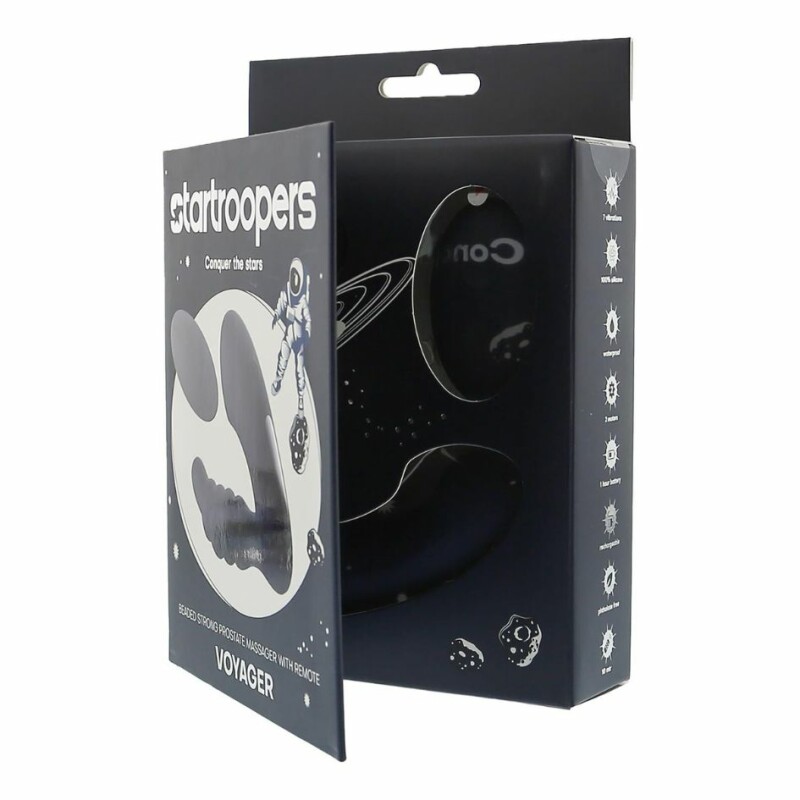 Масажер простати з намистинами Startroopers Voyager Prostate Massager з пультом, 13.5 см х 3.1 см - Изображение 9