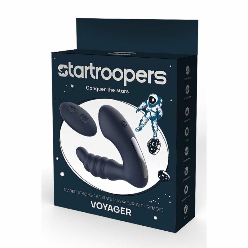 Масажер простати з намистинами Startroopers Voyager Prostate Massager з пультом, 13.5 см х 3.1 см - Изображение 2