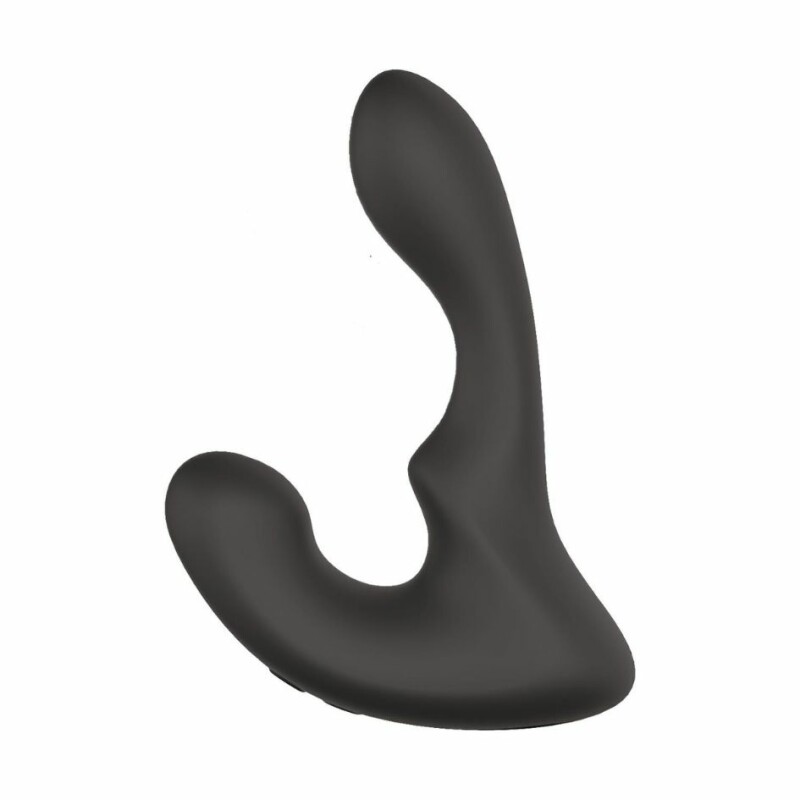 Масажер простати з вібрацією Dream Toys Booty Rocker чорний, 14.5 х 3 см - Зображення 1