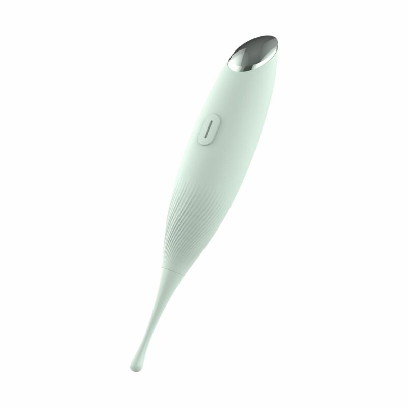 Кліторальний вібратор Dream Toys Pin Point для точкової стимуляції, зелений, 16 х 1.2 см - Изображение 6