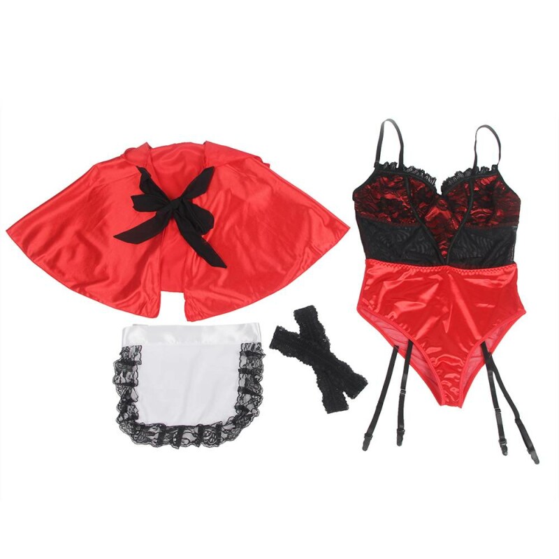 Костюм Червоної Шапочки Star Night Red Riding Hood XS-S, червоно-чорний - Изображение 4