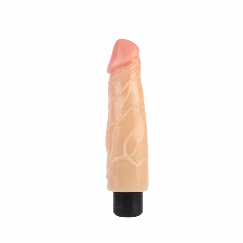 Вібратор реалістичний Chisa RealsTouch Classic, бежевий, 23.8 х 5.5 см - Зображення 1