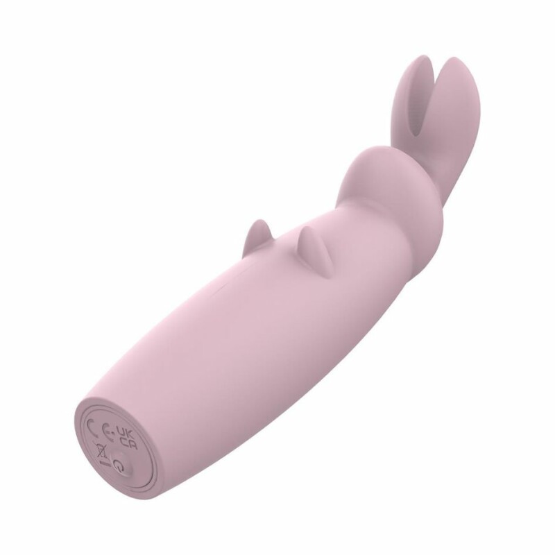 Міні-вібратор у вигляді кролика Dream Toys Nude Hazel Rabbit Massager рожевий, 14.3 см х 3.5 см - Изображение 4