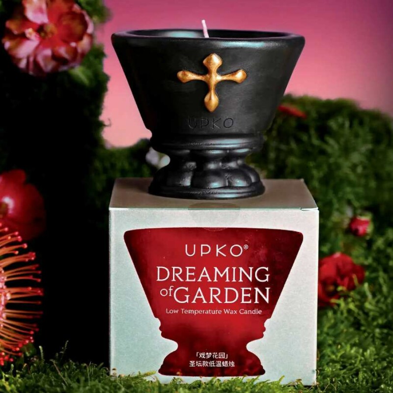 Свічка воскова UPKO DREAMING of GARDEN низькотемпературна, чорна, 260 г - Зображення 5