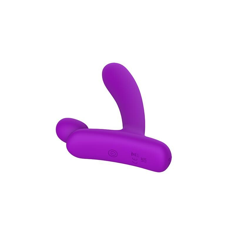 Вібратор зі стимуляцією клітора Chisa Horny hunter vibrating в формі букви L, фіолетовий, 16 х 3.8 см - Зображення 2