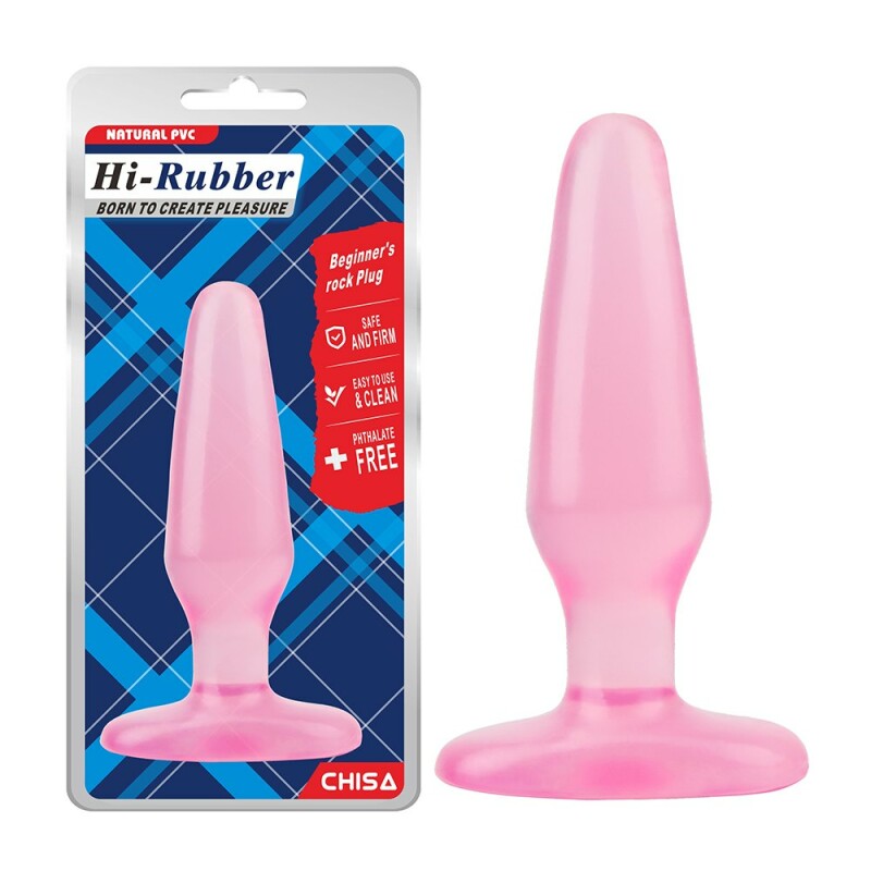 Анальна пробка Chisa Beginner's rock Plug, рожева, 13.9 х 4 см