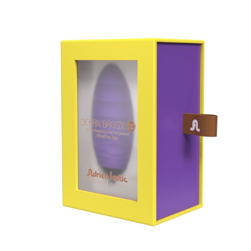 Віброяйце Adrien Lastic Ocean Breeze 2.0 фіолетове, 7.5 х 2.4 см - Зображення 1