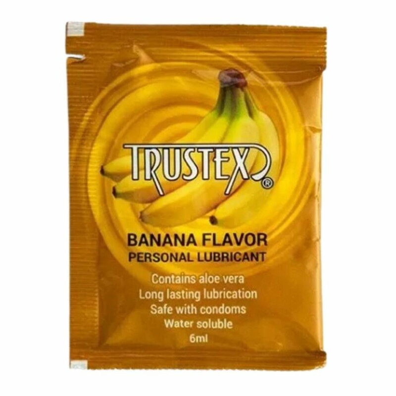 Пробник Лубрикант ароматизований Trustex Banana на водній основі, саше 1 шт, 6 мл - Изображение 1