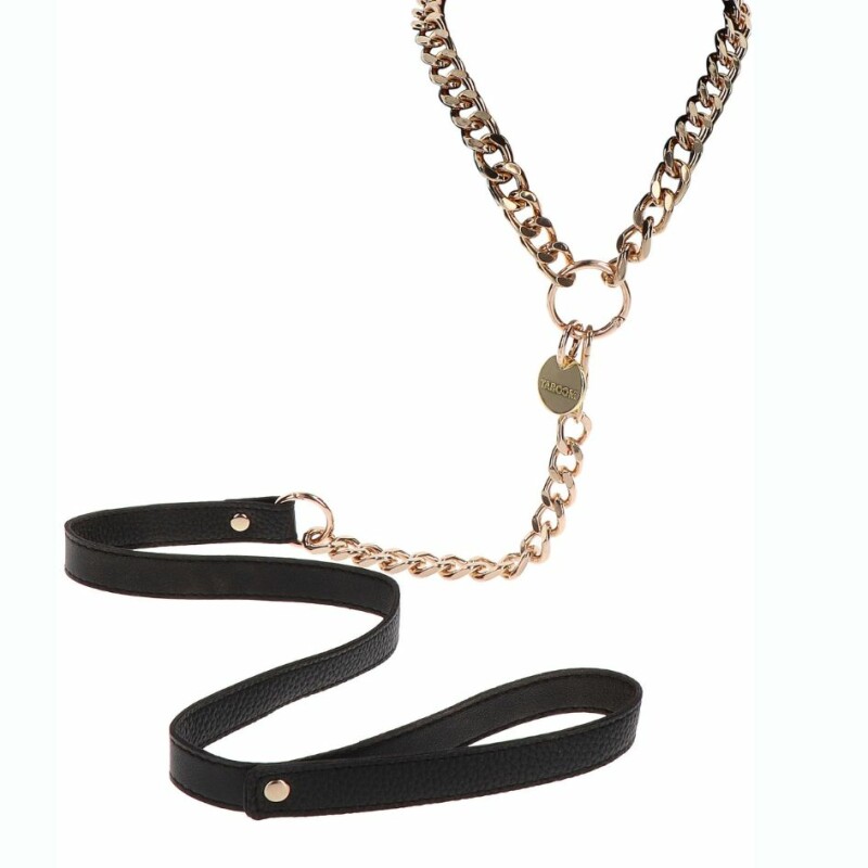 Нашийник ланцюг із повідцем Taboom Dona Statement Collar and leash, золотий, 49 см х 75 см - Зображення 2