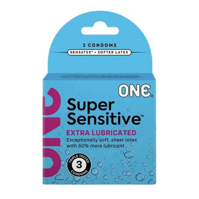 Презервативи тонкі ONE Super Sensitive в коробці, 3 шт