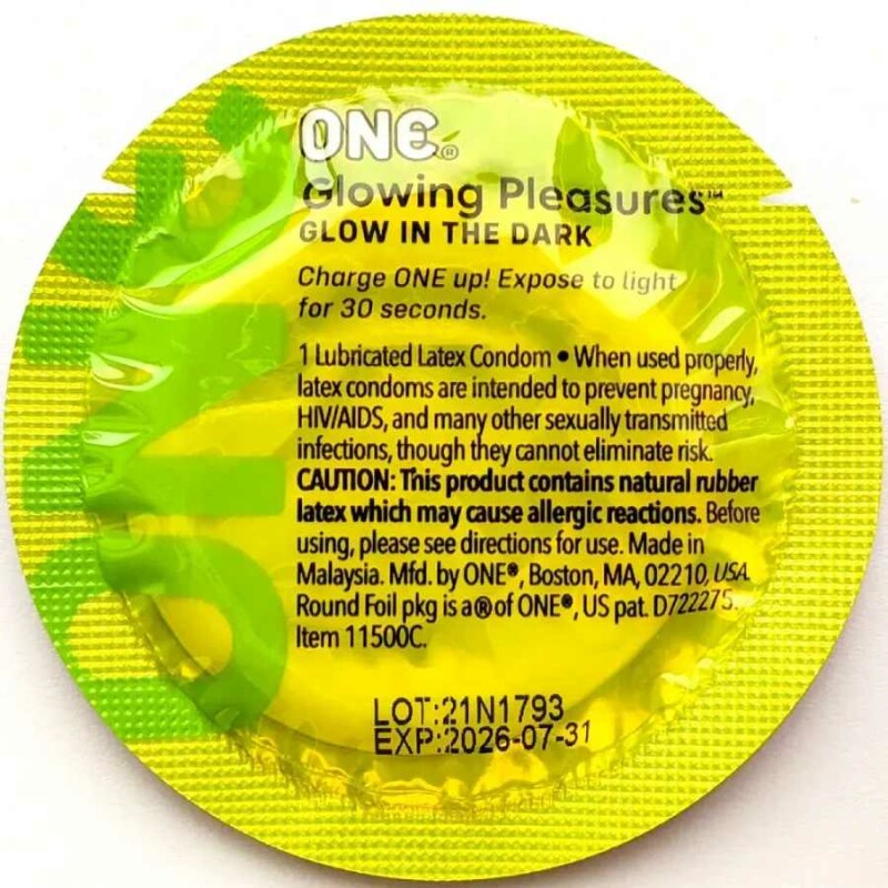 Презервативи в банці One Glowing Pleasures світяться в темряві, 100 шт - Изображение 3