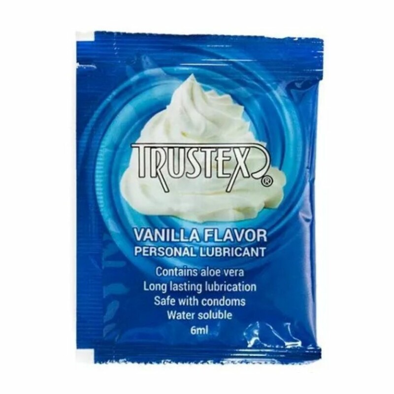 Пробник Лубрикант ароматизований Trustex Vanilla на водній основі, саше 1 шт, 6 мл - Зображення 1