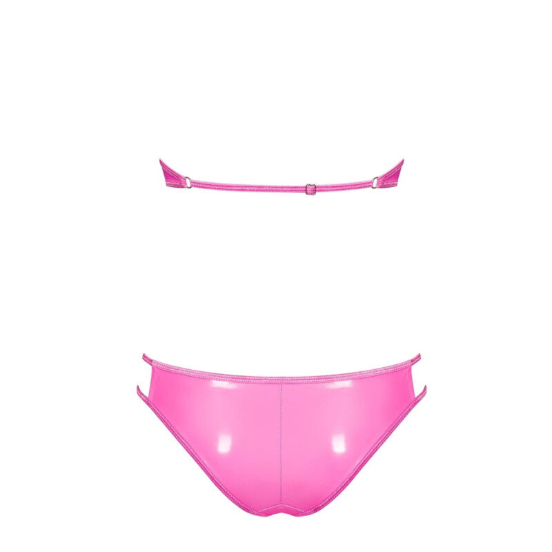 Комплект трусики та бюстгальтер Obsessive Lollypopy Set, рожевий, L-XL - Зображення 5