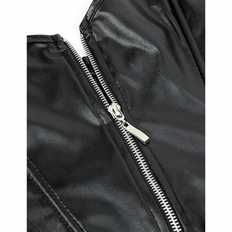 Корсет зі спідницею Star Night Sexy Leather чорний, S - Зображення 5