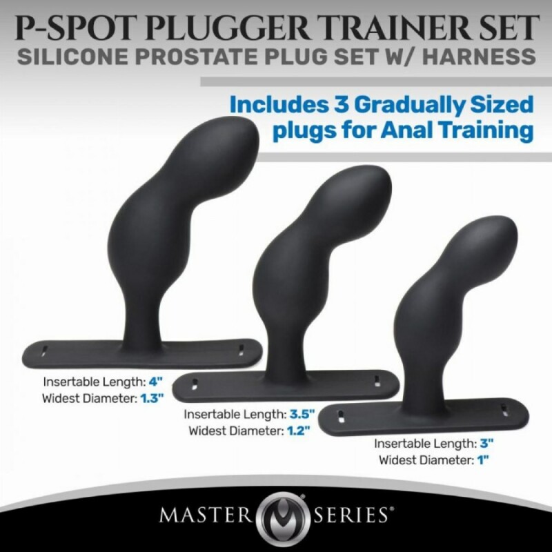 Набір для стимуляції простати P-Spot Plugger Trainer Set, чорний - Зображення 6