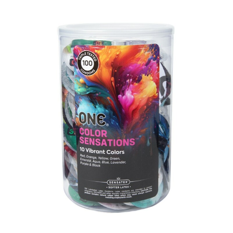 Презервативи латексні One Color Sensations різнокольорові, 100 шт