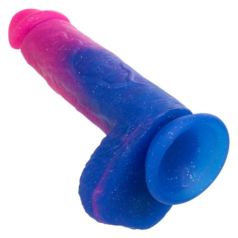 Вібратор реалістичний CalExotics Naughty Bits на присосці, різнокольоровий, 21.5 х 4.5 см - Изображение 3