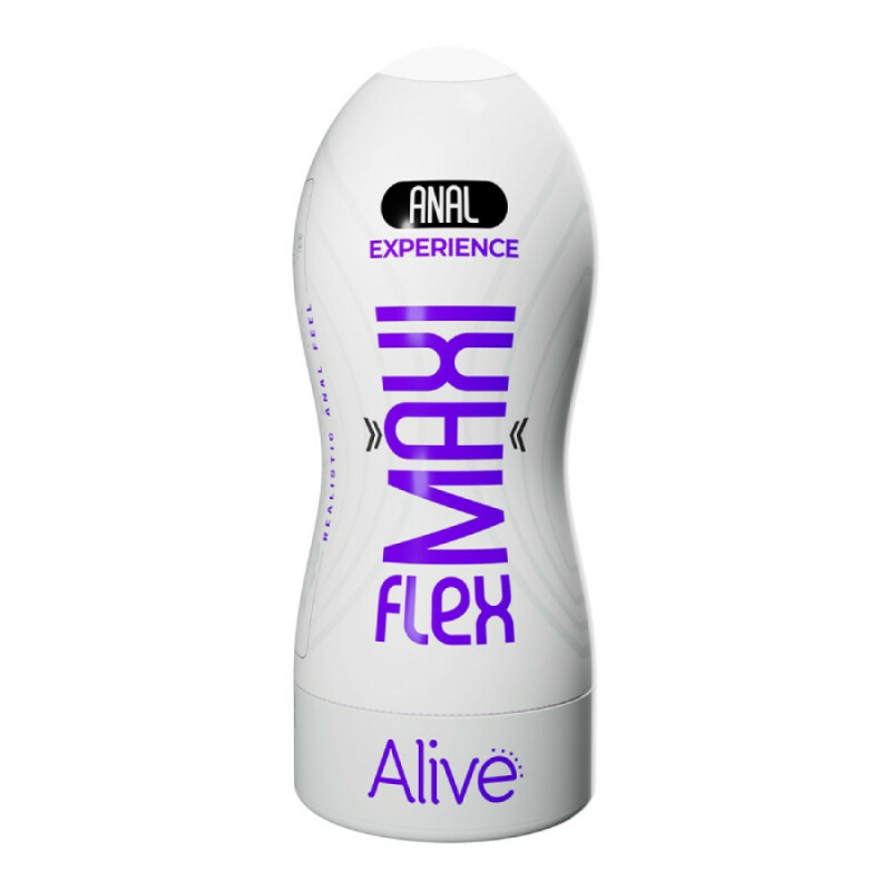 Мастурбатор-анус Alive Maxi Flex Anal Experience, бежевий, 19 х 7.8 см - Изображение 1
