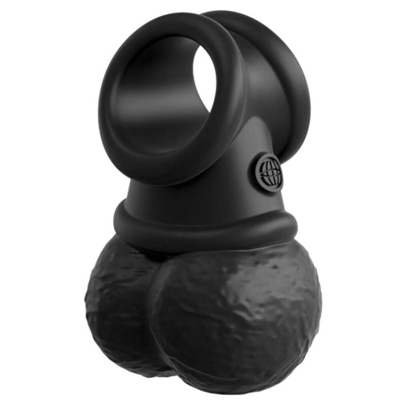 Насадка для страпону мошонка Pipedream King Cock Elite чорна, 10.8 х 6.8 см - Зображення 1