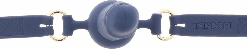 Кляп у вигляді пеніса Taboom Silicone Supreme, силіконовий, синій, 3.5 см - Зображення 3