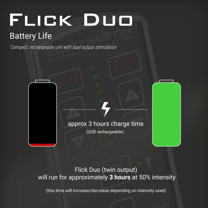 Набір для ігор з електростимуляцією ElectraStim Flick Duo, чорний - Изображение 4