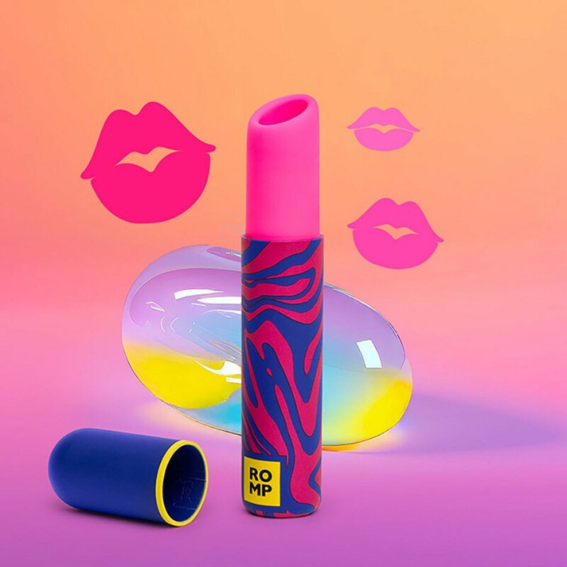 Кліторальний стимулятор вакуумний Romp Lipstick у формі помади, рожевий - Изображение 4