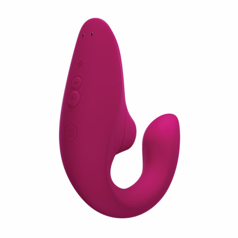 Вібратор-стимулятор подвійний Womanizer Blend Vibrant Pink для точки G і клітора, вакуум і вібрація, рожевий - Зображення 2