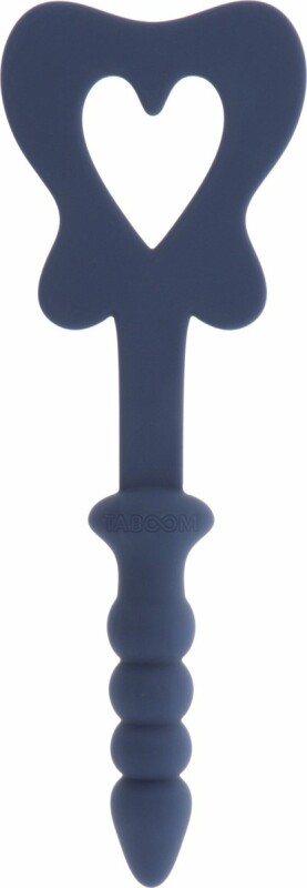 Паддл у формі метелика з ручкою у вигляді анальної пробки Taboom Silicone Supreme, силіконовий, синій - Зображення 2