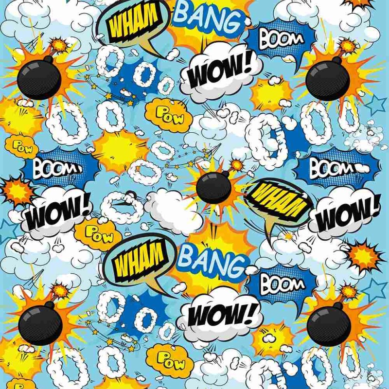Вібратор Global Novelties Prints Charming Pop Tease з яскравим принтом, блакитний, 17.7 х 2.5 см - Зображення 4