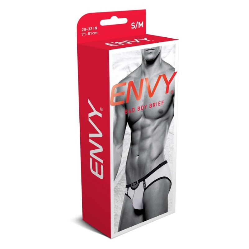 Чоловічі труси S-M Envy Bad Boy, білі - Зображення 1
