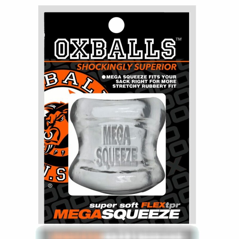 Насадка на мошонку Oxballs Mega Squeeze, прозора, 14 х 7.5 см
