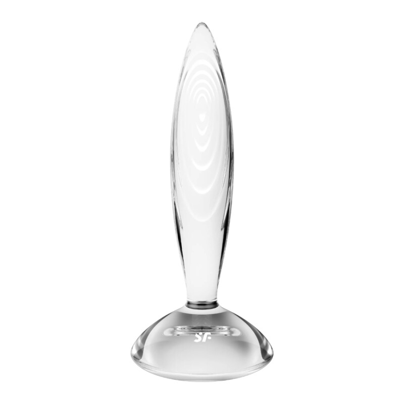 Анальна пробка Satisfyer Sparkling Crystal скляна, 21 х 3.5 см
