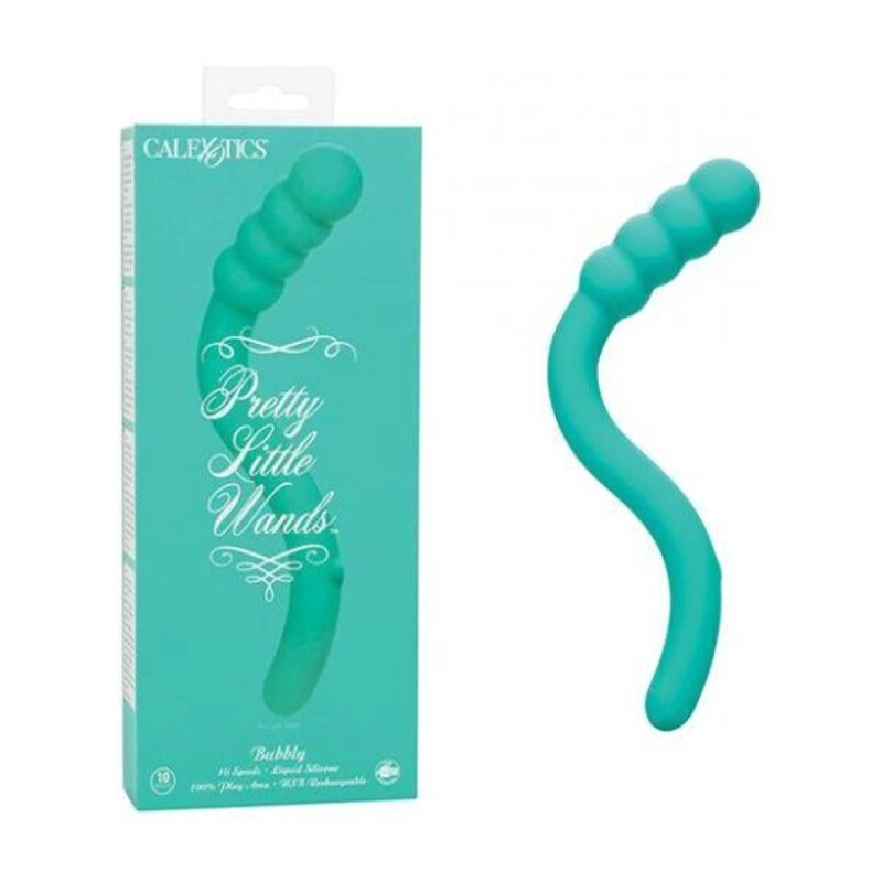 Вібратор CalExotics Pretty Pleasure для точки G, зелений, 19.7 х 2.5 см