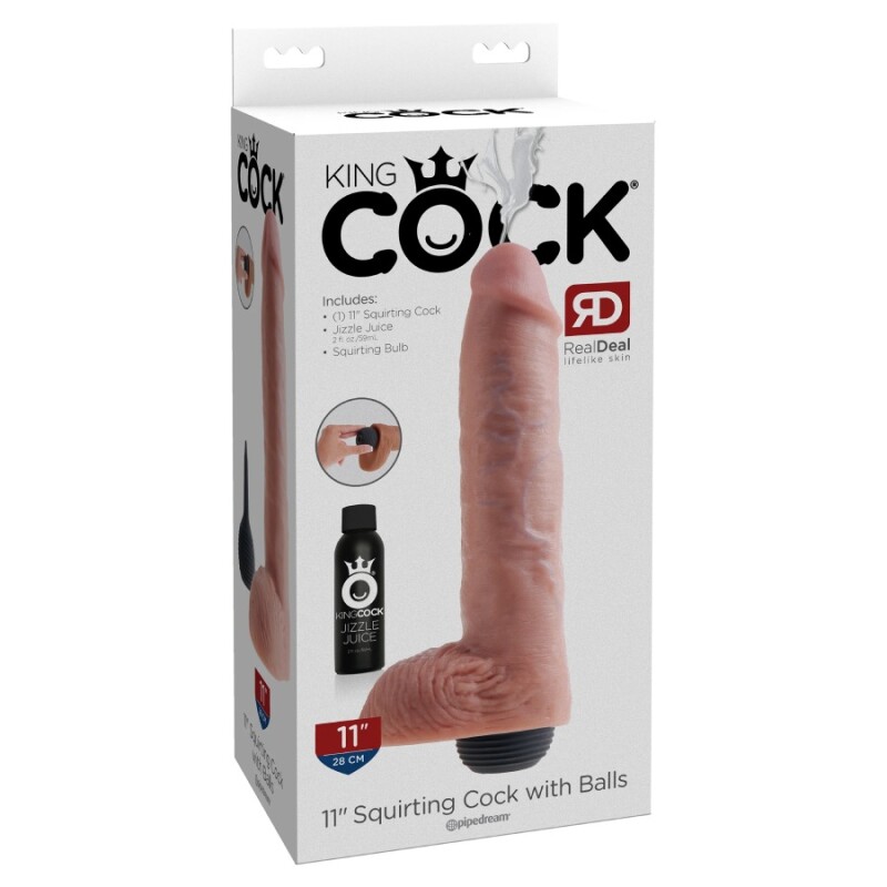 Фалоімітатор з еякуляцією Pipedream Kink Cock реалистичний, бежевий, 28 х 7 см