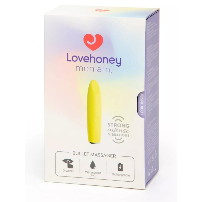 Вiброкуля Lovehoney mon ami, жовта, 8.9 см - Зображення 1