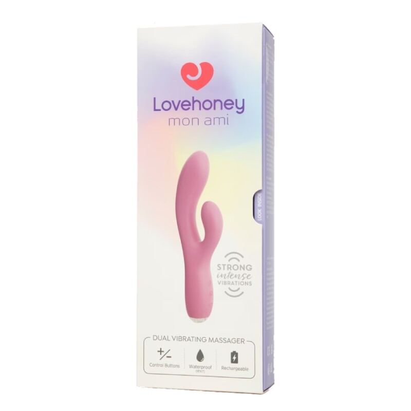 Вібратор-кролик Lovehoney mon ami для точки G, рожевий, 22.9 см - Зображення 1