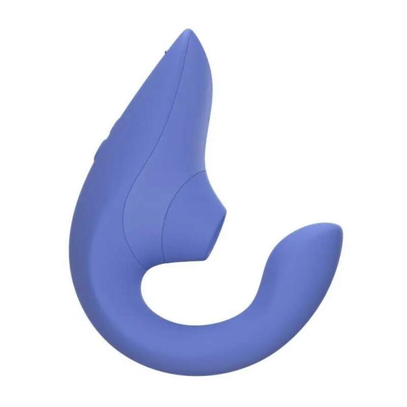 Вібратор-стимулятор подвійний Womanizer Blend Vibrant Blue для точки G і клітора, вакуум і вібрація, блакитний - Изображение 1