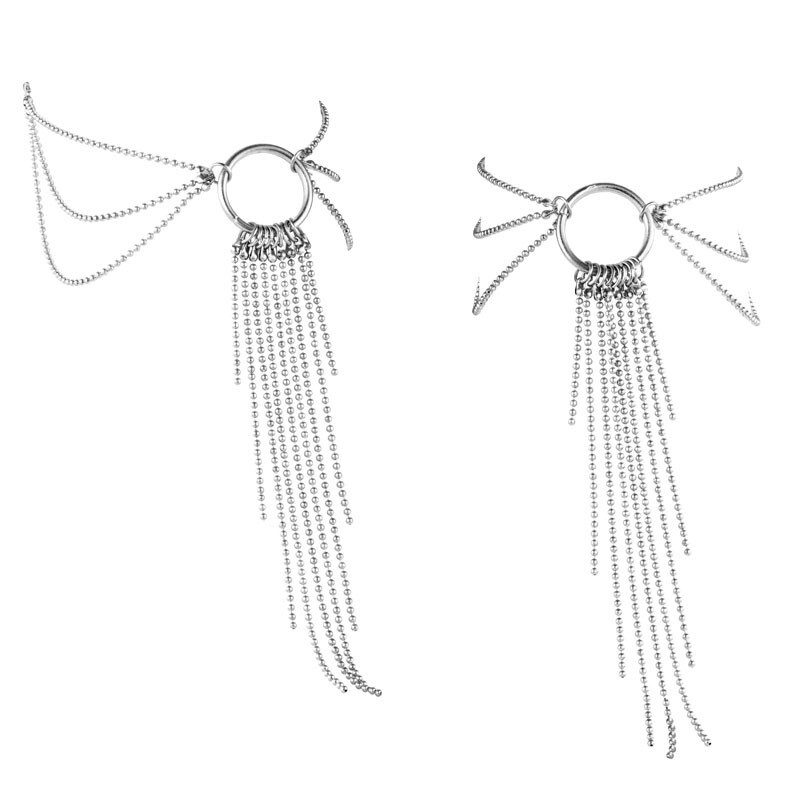 Браслети для ніг Bijoux Indiscrets Magnifique Feet Chain, сріблясті - Зображення 1