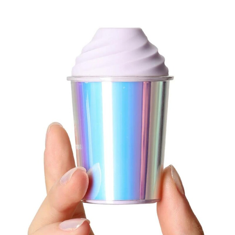 Вакуумний стимулятор у формі стаканчика з трубочкою BeYourLover Joy Cup голубий, 9.1 см х 4.6 см - Изображение 3