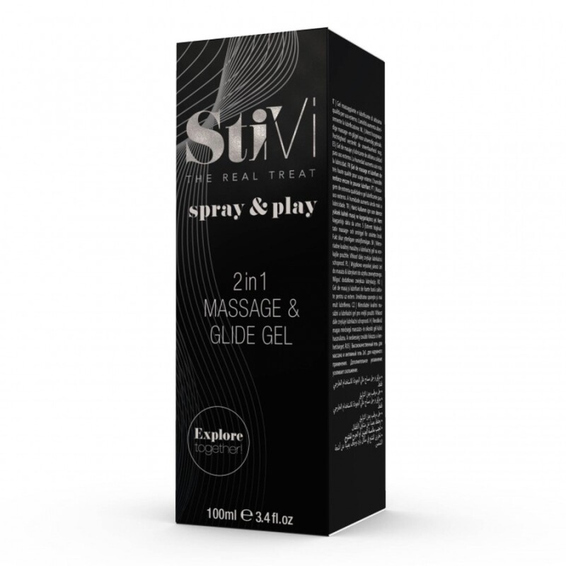 Лубрикант та масажний гель HOT StiVi Spray&amp;Play 2в1, 100 мл - Зображення 2